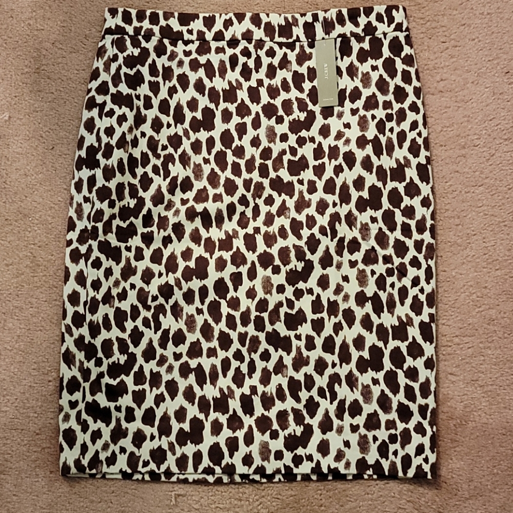 Giraffe Print Pencil Skirt